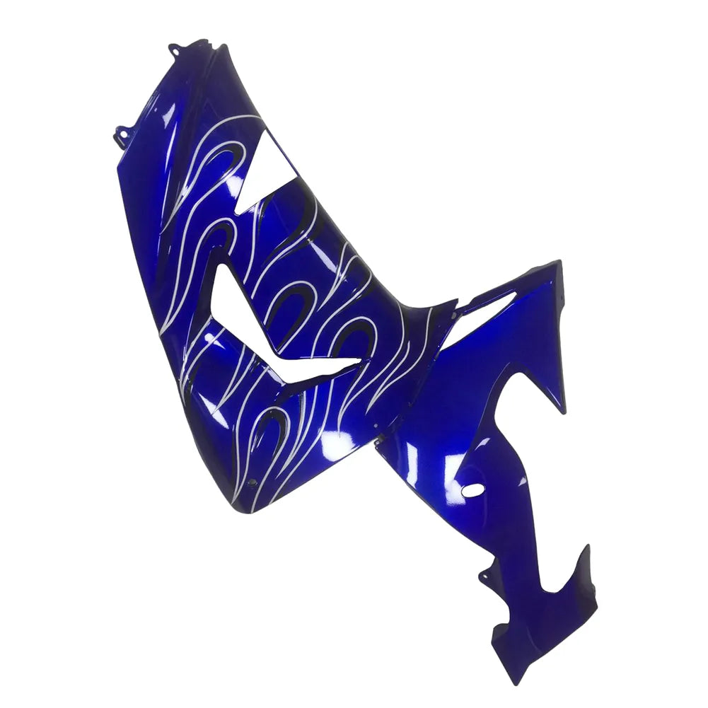 Kawasaki ZX-10R 2006-2007 Blue Flame lower side fairing panel without logos-image 1
