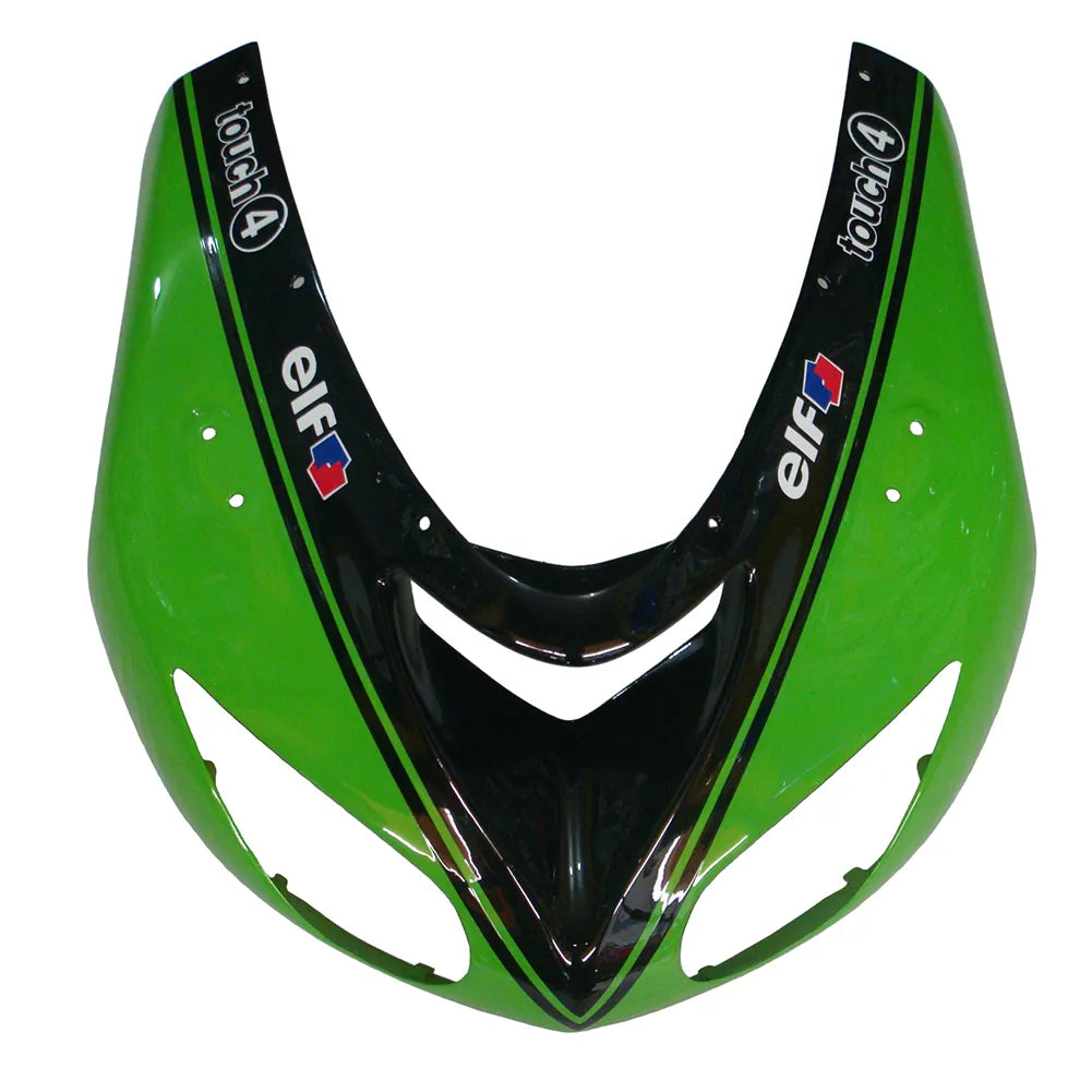 Kawasaki ZX-10R 2006-2007 Green Claw Style A left side fairing panel without logos-image 3