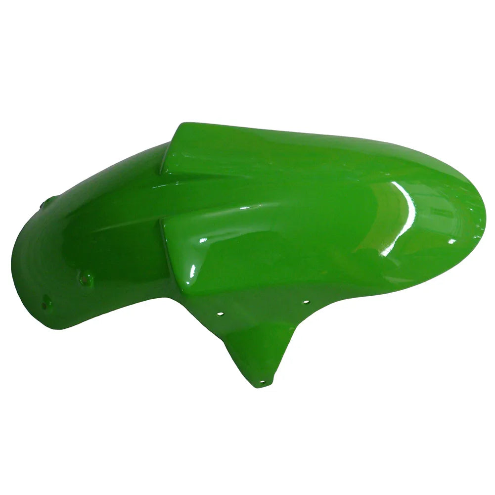 Kawasaki ZX-10R 2006-2007 Green Claw Style A front fender side view without logos-image 3