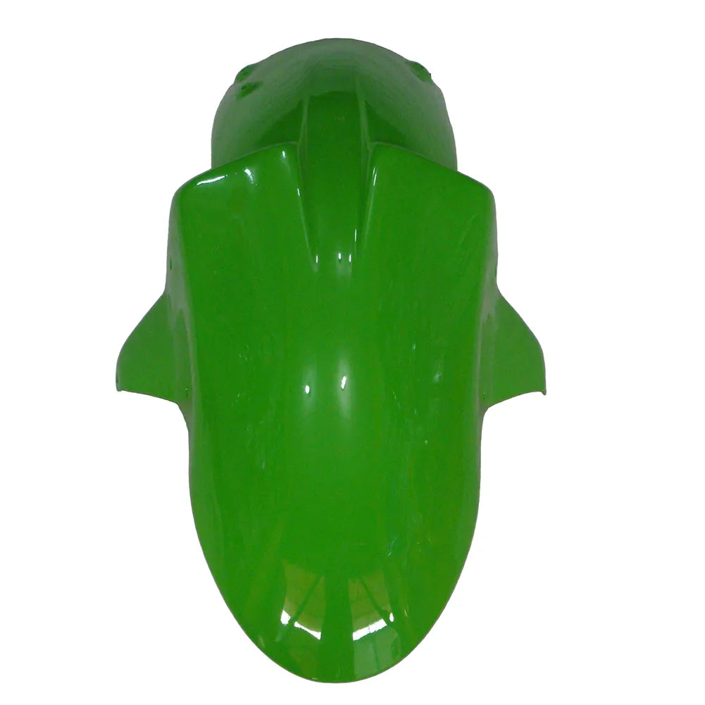 Kawasaki ZX-10R 2006-2007 Green Claw Style A front fender top view without logos