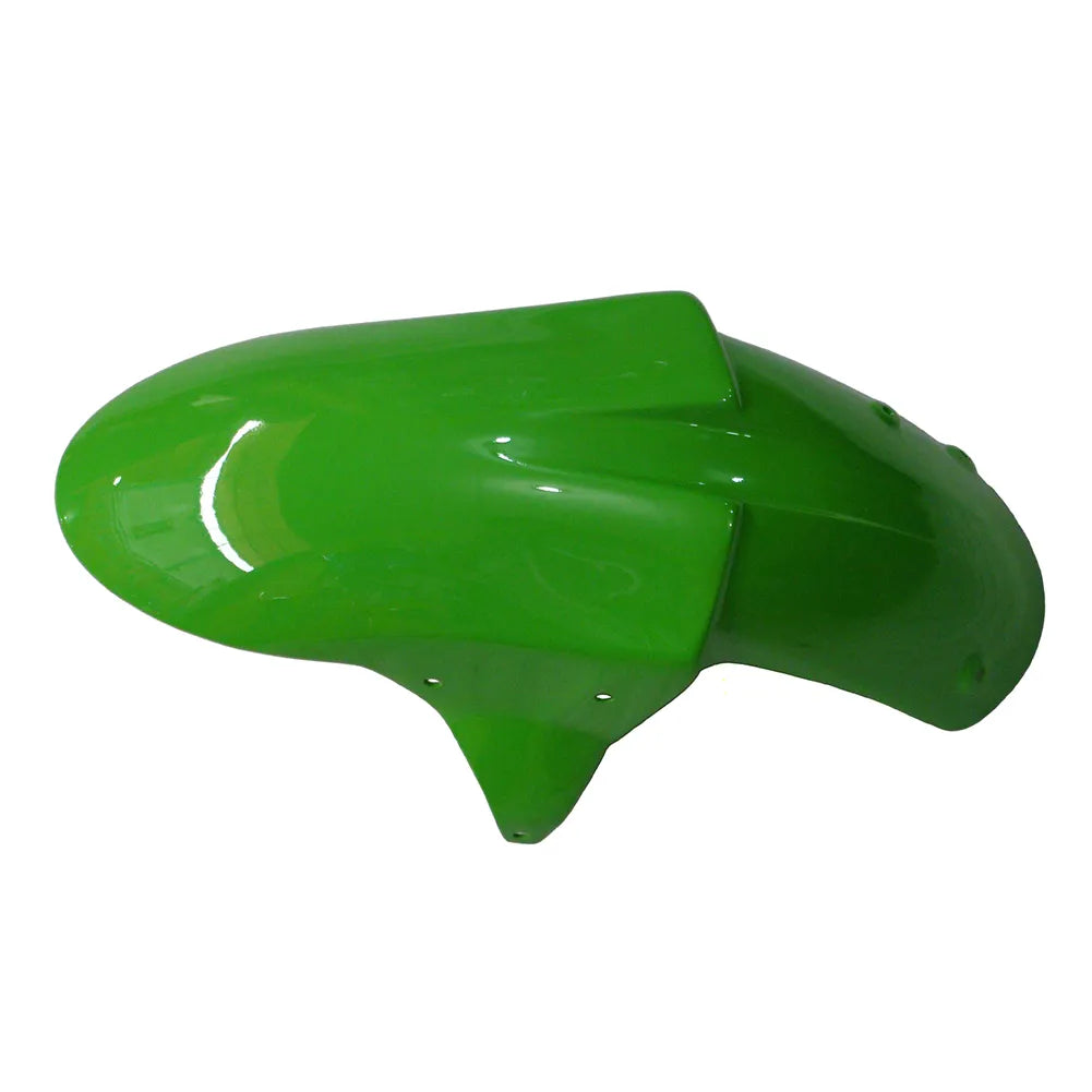 Kawasaki ZX-10R 2006-2007 Green Claw Style A front fender side view without logos-image 4
