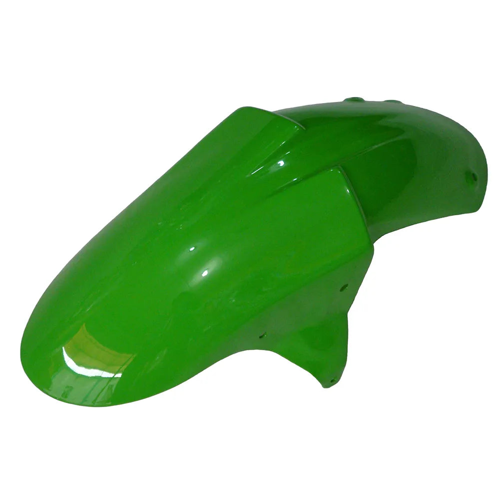 Kawasaki ZX-10R 2006-2007 Green Claw Style A front fender side view without logos-image 5