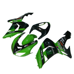 Kawasaki ZX-10R 2006-2007 Green Claw Style A tail fairing side panel without logos-image 1