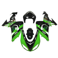 Kawasaki ZX-10R 2006-2007 Green Claw Style B tail fairing side panel without logos-image 1