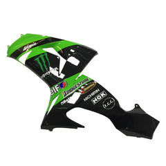 Kawasaki ZX-10R 2006-2007 Green Claw Style B lower side fairing panel without logos-image 2