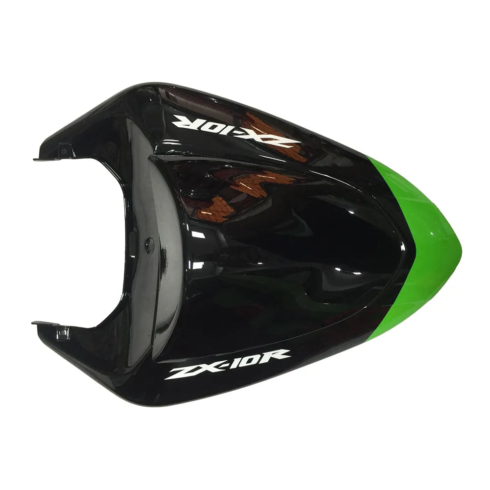 Kawasaki ZX-10R 2006-2007 Green Claw Style B front fender side view without logos-image 1
