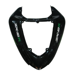 Kawasaki ZX-10R 2006-2007 Green Flame right side fairing panel without logos