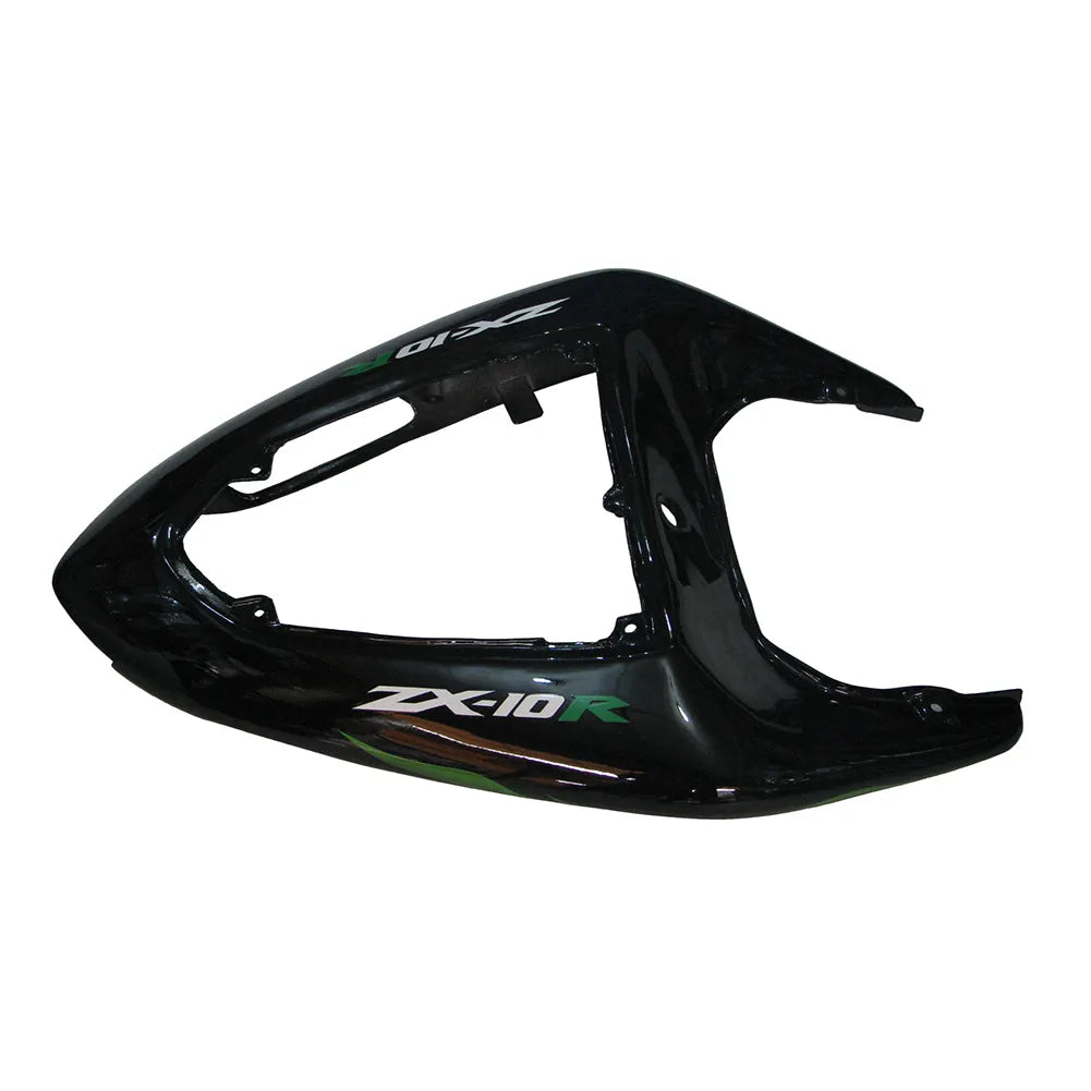 Kawasaki ZX-10R 2006-2007 Green Flame full fairing kit front layout without logos
