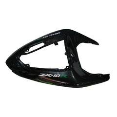 Kawasaki ZX-10R 2006-2007 Green Flame full fairing kit front layout without logos