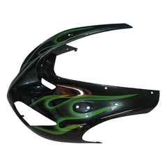 Kawasaki ZX-10R 2006-2007 Green Flame mounting trim panel without logos