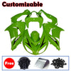 Kawasaki ZX-10R 2006-2007 Green Style A Fairing Kit without Logos