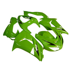 Kawasaki ZX-10R 2006-2007 Green Style A front fender side view without logos-image 1