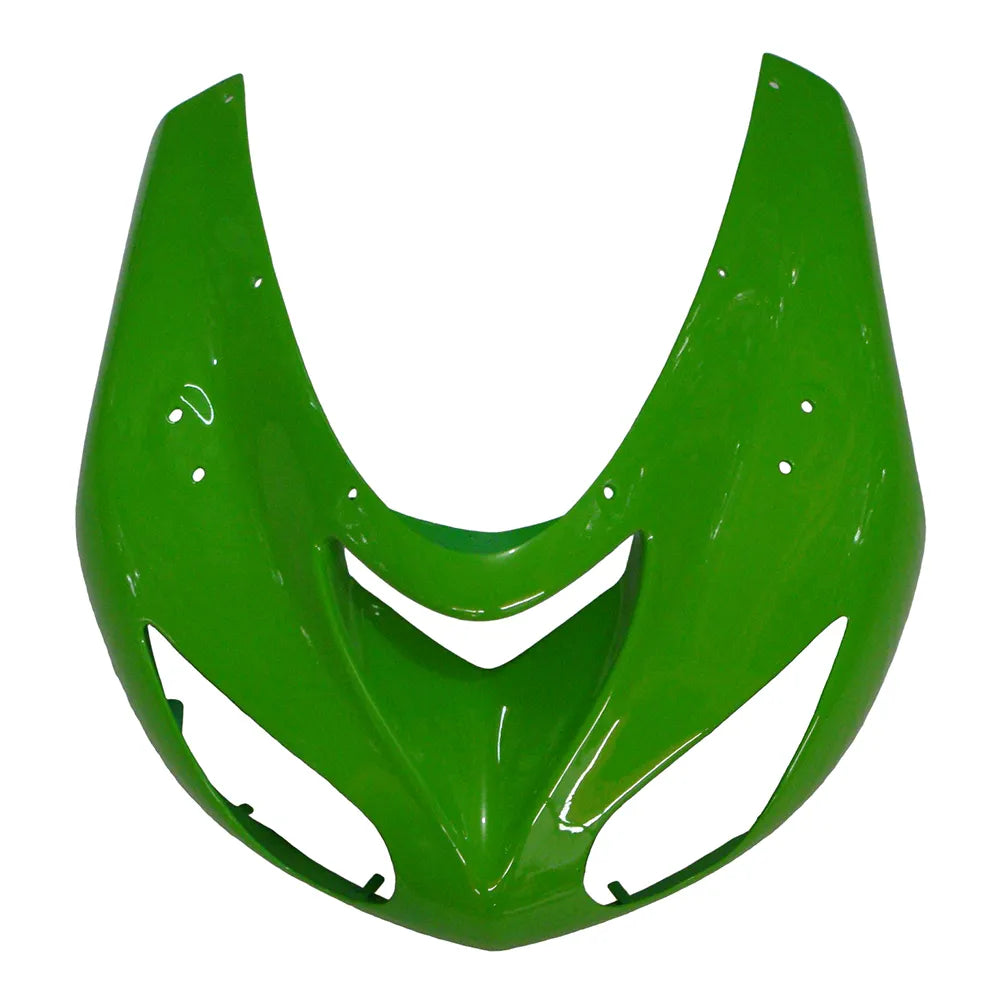 Kawasaki ZX-10R 2006-2007 Green Style B left side fairing panel without logos