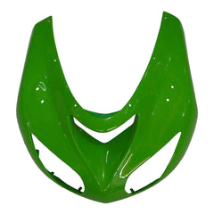 Kawasaki ZX-10R 2006-2007 Green Style B left side fairing panel without logos