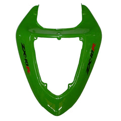 Kawasaki ZX-10R 2006-2007 Green Style B full fairing kit front layout without logos