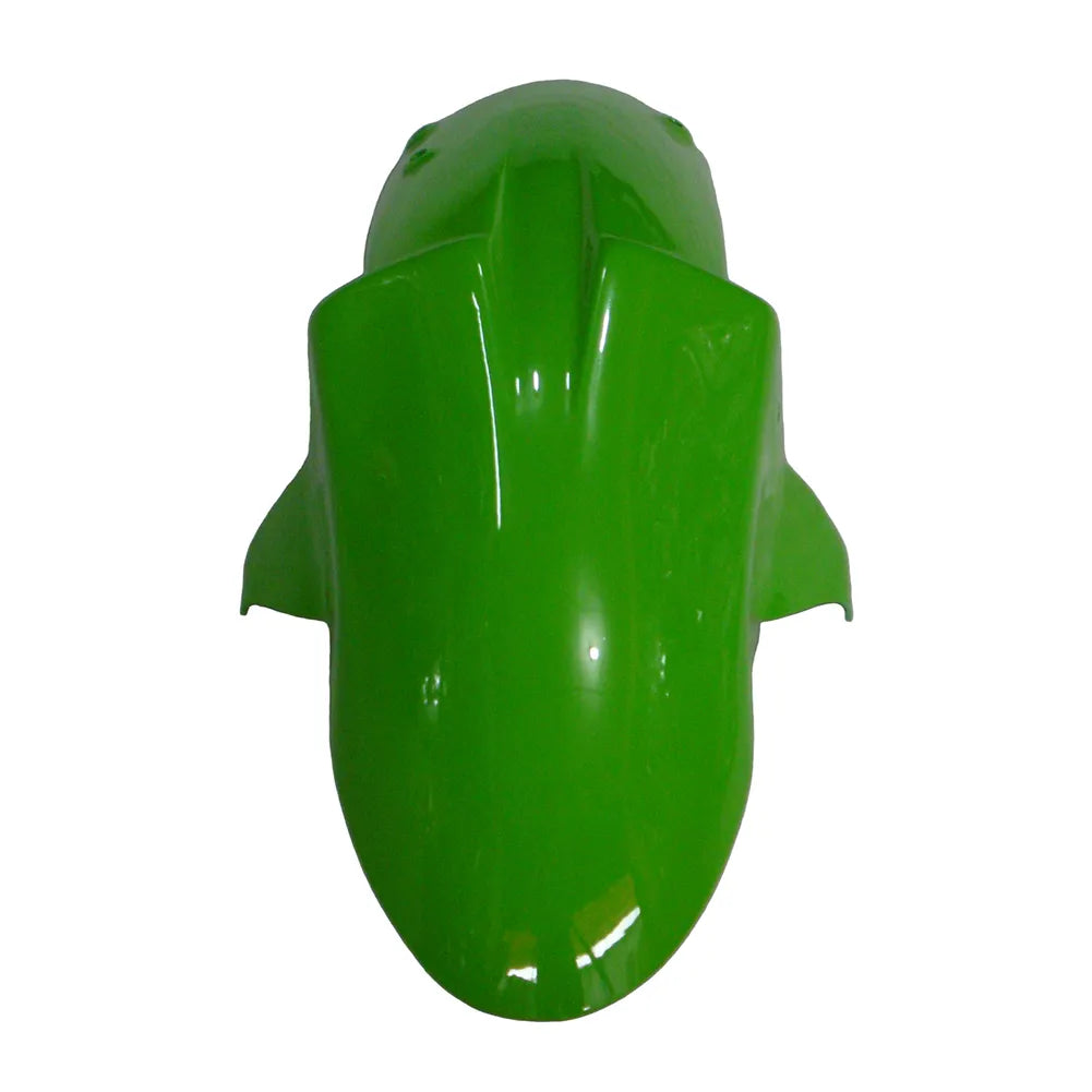 Kawasaki ZX-10R 2006-2007 Green Style B lower side fairing panel without logos-image 1