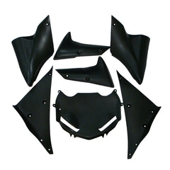 Kawasaki ZX-10R 2006-2007 Green Style B front fender side view without logos-image 3