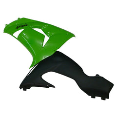Kawasaki ZX-10R 2006-2007 Green Style B front fender side view without logos-image 1