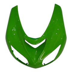 Kawasaki ZX-10R 2006-2007 Green Style C lower side fairing panel without logos-image 1