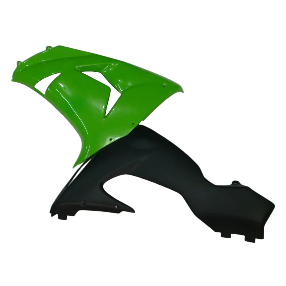 Kawasaki ZX-10R 2006-2007 Green Style C lower side fairing panel without logos-image 2