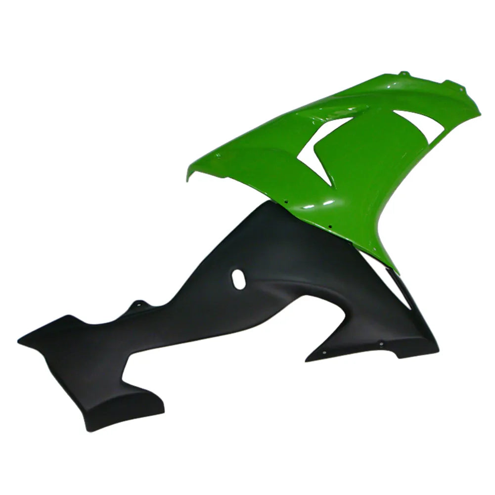 Kawasaki ZX-10R 2006-2007 Green Style C front fender side view without logos-image 1