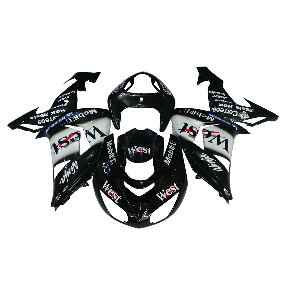 Kawasaki ZX-10R 2006-2007 WEST Edition Style A tail fairing side panel without logos-image 1