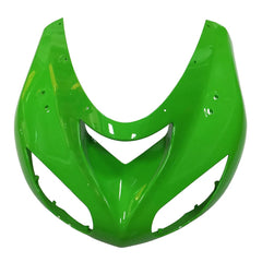 Kawasaki ZX-10R 2006-2007 Green Matte Black right side fairing panel without logos