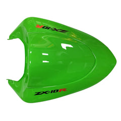 Kawasaki ZX-10R 2006-2007 Green Matte Black front fender side view without logos-image 1