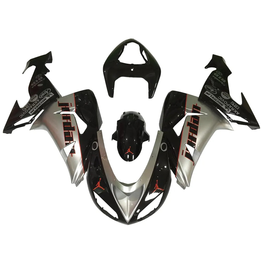 Kawasaki ZX-10R 2006-2007 Jordan Edition tail fairing side panel without logos-image 1
