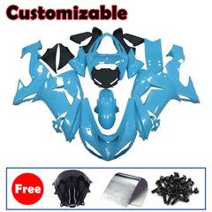 Kawasaki ZX-10R 2006-2007 Sky Blue full fairing kit with accessories without logos