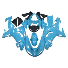 Kawasaki ZX-10R 2006-2007 Sky Blue full fairing kit component layout without logos