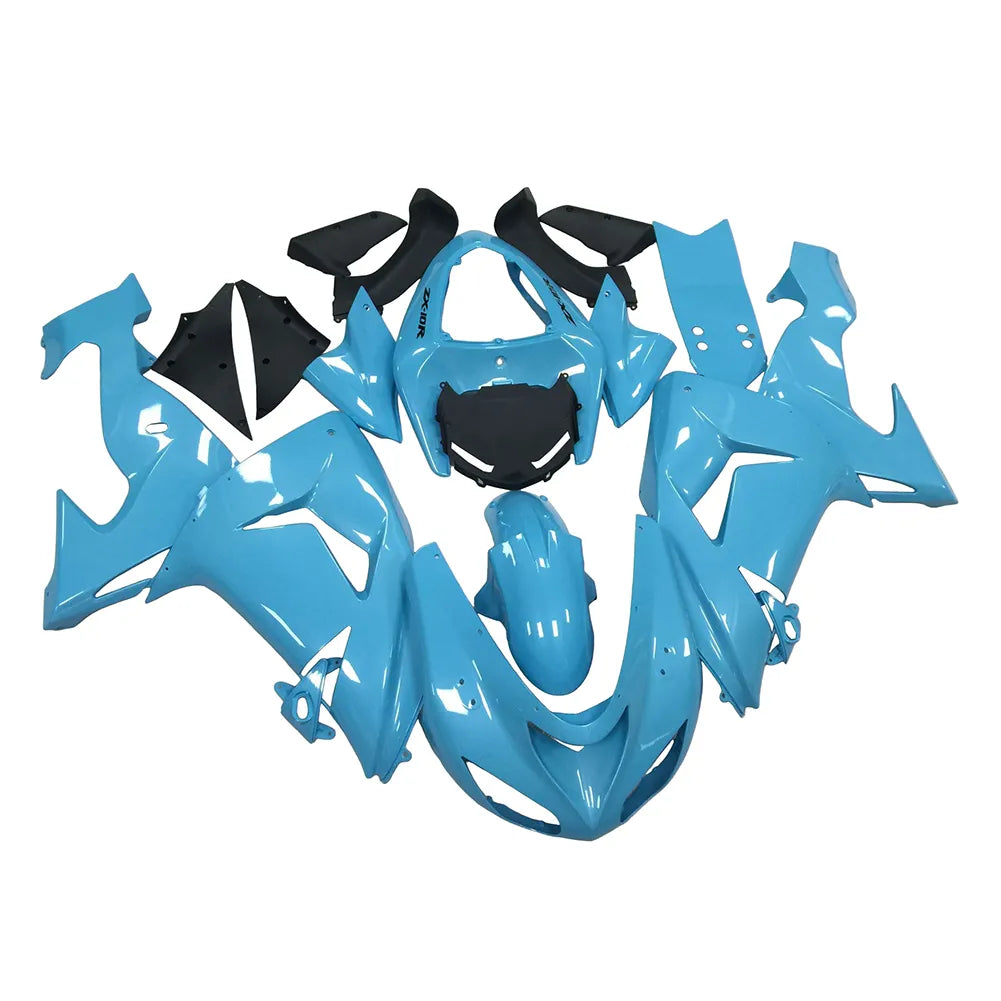 Kawasaki ZX-10R 2006-2007 Sky Blue tail fairing side panel without logos-image 1