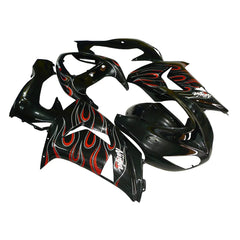 Kawasaki ZX-10R 2006-2007 Flame Line tail fairing side panel without logos-image 2