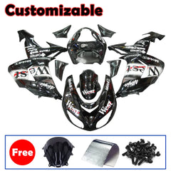 Kawasaki ZX-10R 2006-2007 WEST Edition Style B full fairing kit with accessories without logos
