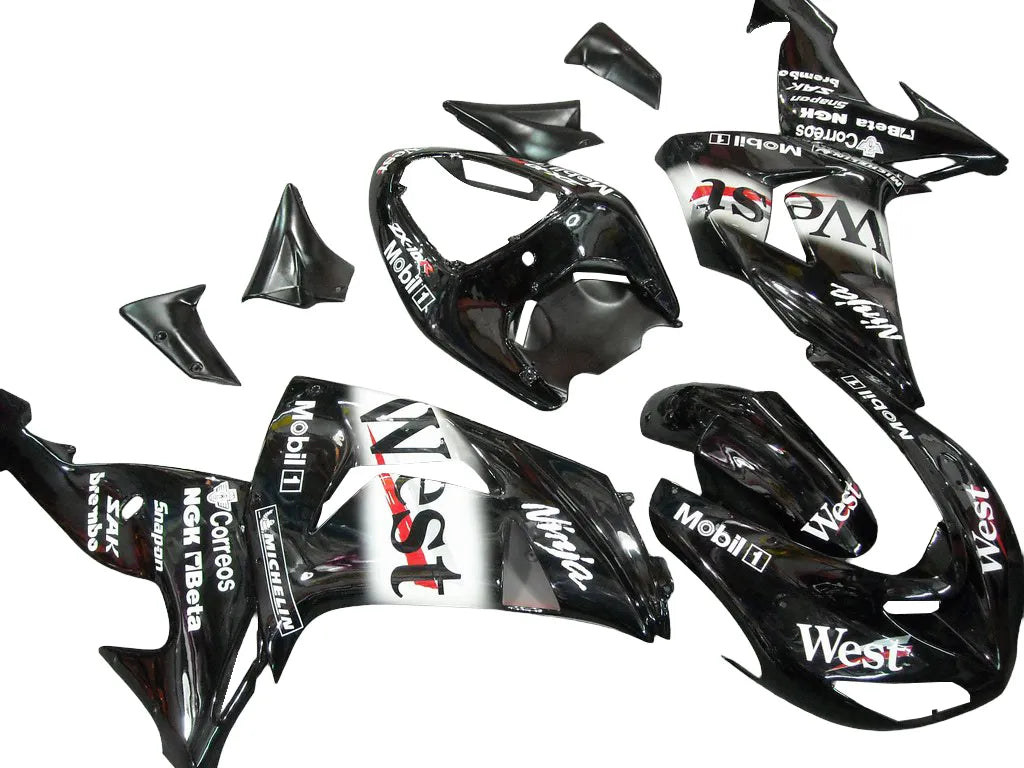 Kawasaki ZX-10R 2006-2007 WEST Edition Style B tail fairing side panel without logos-image 2