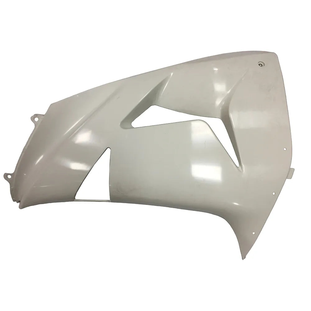 Kawasaki ZX-10R 2006-2007 Plain White Style A left side fairing panel without logos