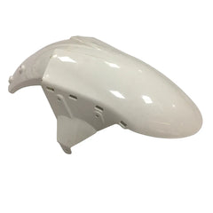 Kawasaki ZX-10R 2006-2007 Plain White Style A front fender side view without logos-image 1