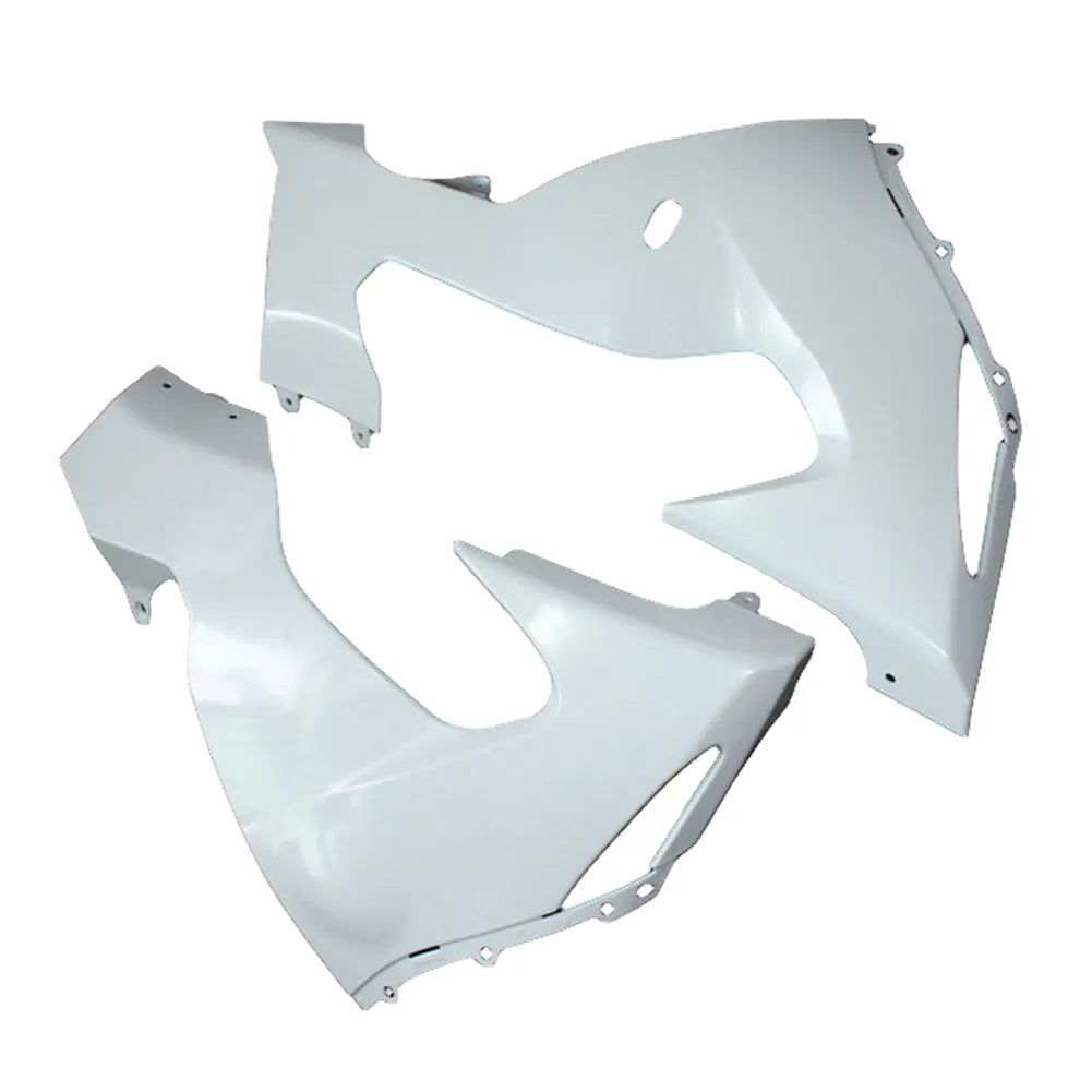 Kawasaki ZX-10R 2006-2007 Plain White Style B lower side fairing panel without logos-image 1