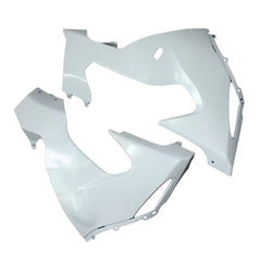 Kawasaki ZX-10R 2006-2007 Plain White Style B lower side fairing panel without logos-image 1
