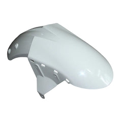 Kawasaki ZX-10R 2006-2007 Plain White Style B front fender side view without logos-image 2