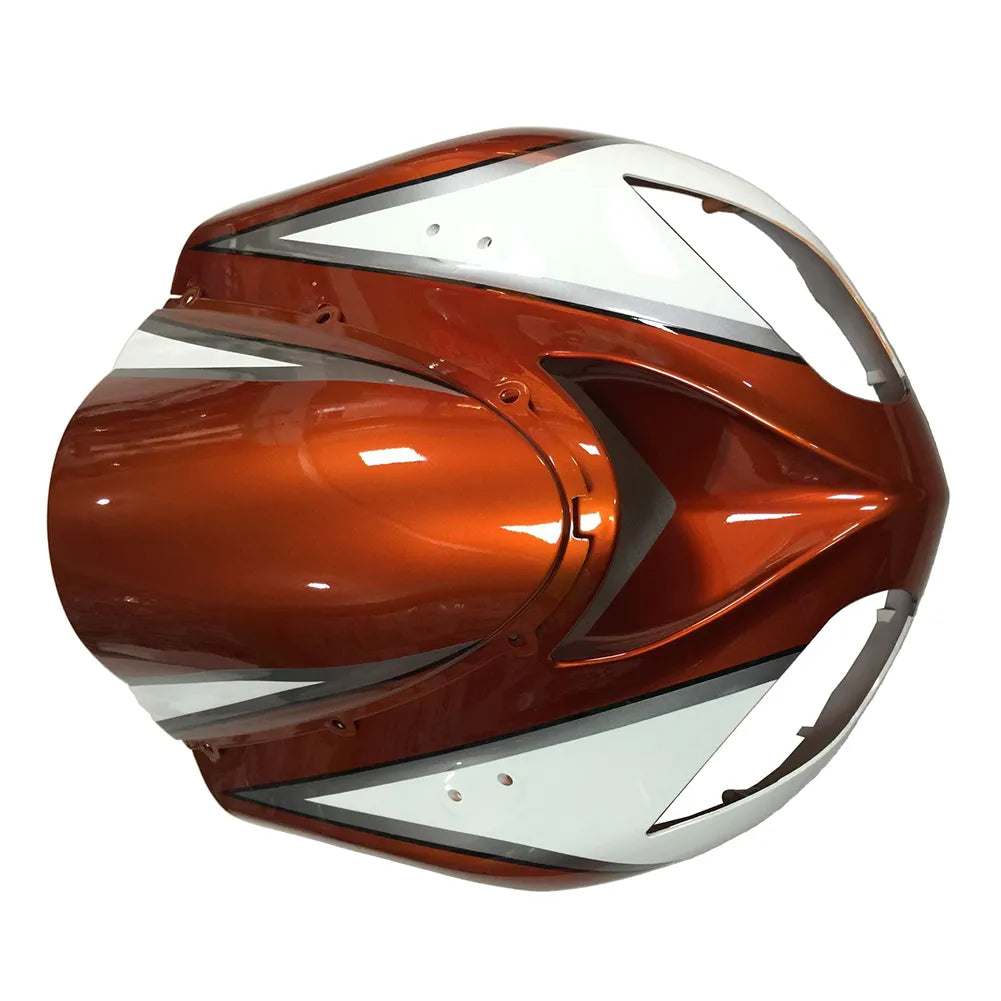 Kawasaki ZX-10R 2006-2007 Orange Silver White left side fairing panel without logos