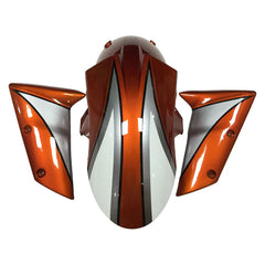 Kawasaki ZX-10R 2006-2007 Orange Silver White mounting trim panel without logos