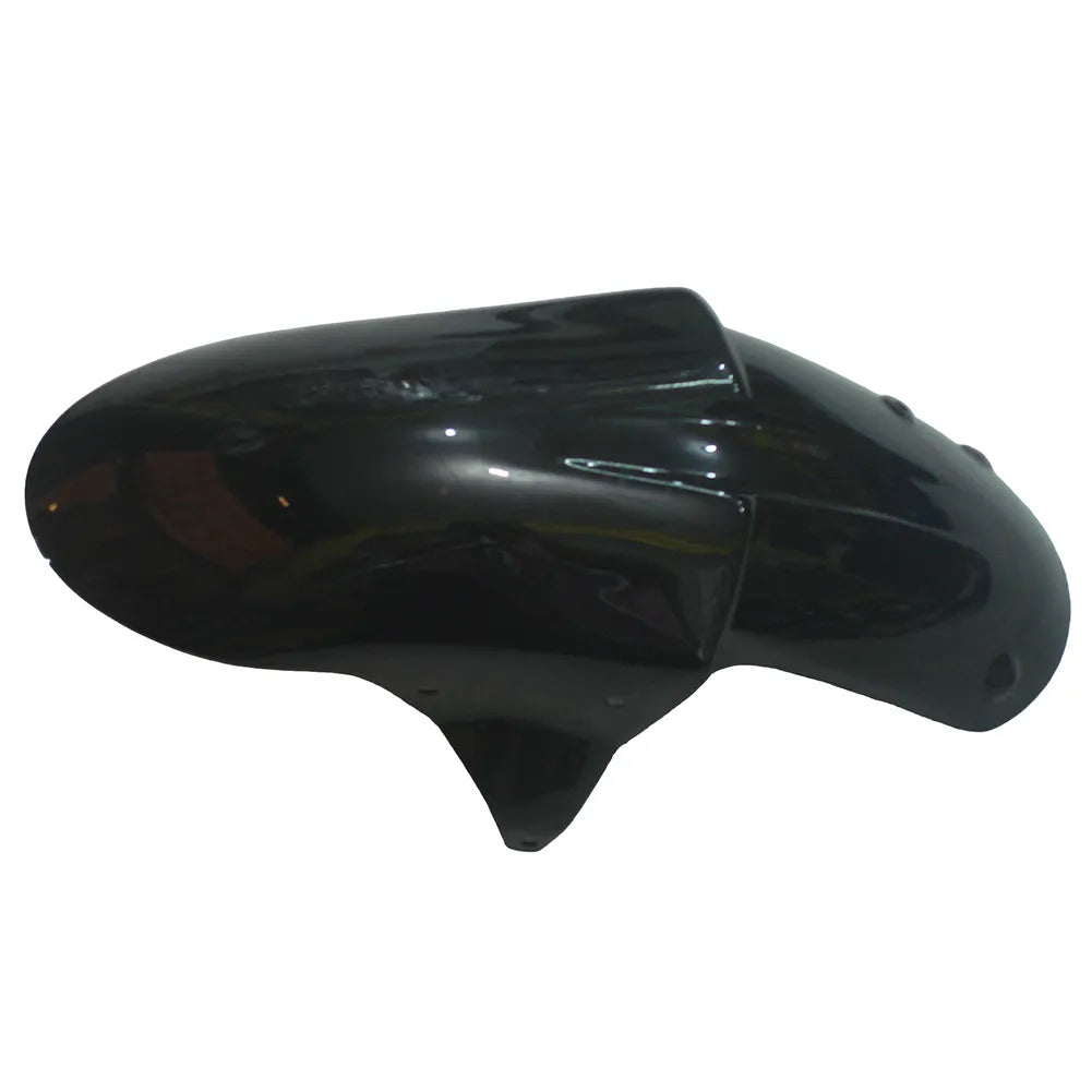 Kawasaki ZX-10R 2006-2007 Black full fairing kit front layout without logos-image 2