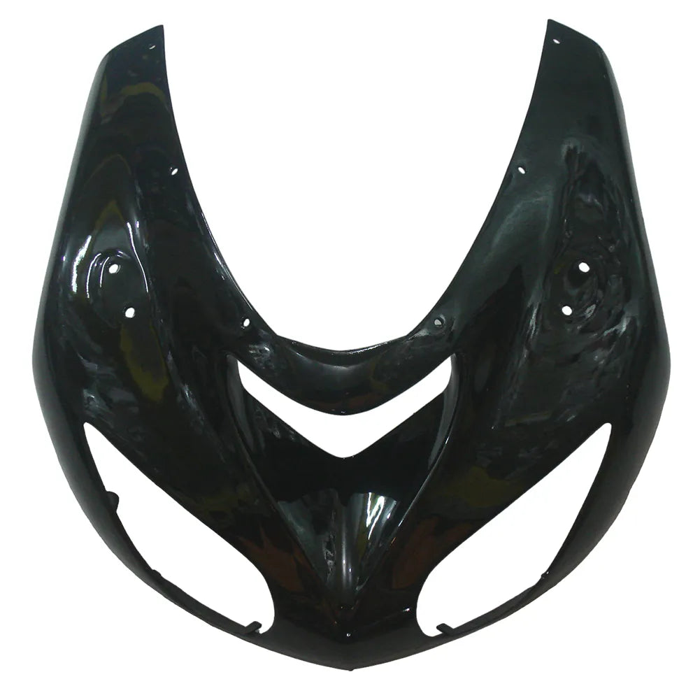 Kawasaki ZX-10R 2006-2007 Black front fender top view without logos