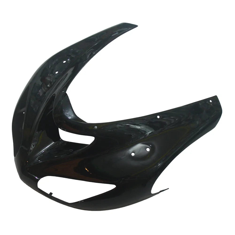 Kawasaki ZX-10R 2006-2007 Black front fender side view without logos-image 4