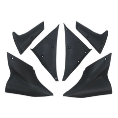 Kawasaki ZX-10R 2006-2007 Black fairing kit side layout without logos-image 2