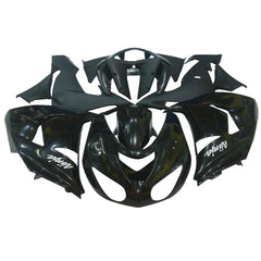 Kawasaki ZX-10R 2006-2007 Black full fairing kit component layout without logos