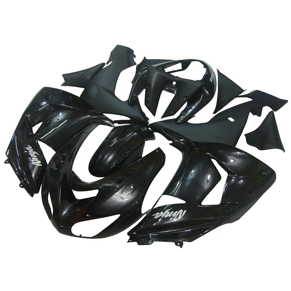 Kawasaki ZX-10R 2006-2007 Black tail fairing side panel without logos-image 2