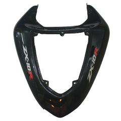 Kawasaki ZX-10R 2006-2007 Black front fender side view without logos-image 2