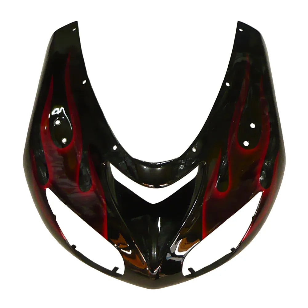 Kawasaki ZX-10R 2006-2007 Red Flame Style A rear seat cowl without logos